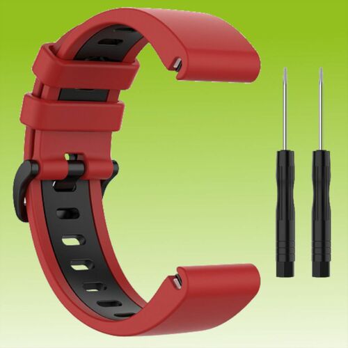F�r Garmin Fenix 6 / 6 Pro / 6X / 6X Pro Flexibles Kunststoff / Silikon Uhr Watch Sport Armband 