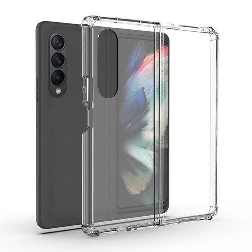 F�r Samsung Galaxy Z Fold4 5G Design Schock Hart Cover Handy Tasche H�lle Etuis Transparent