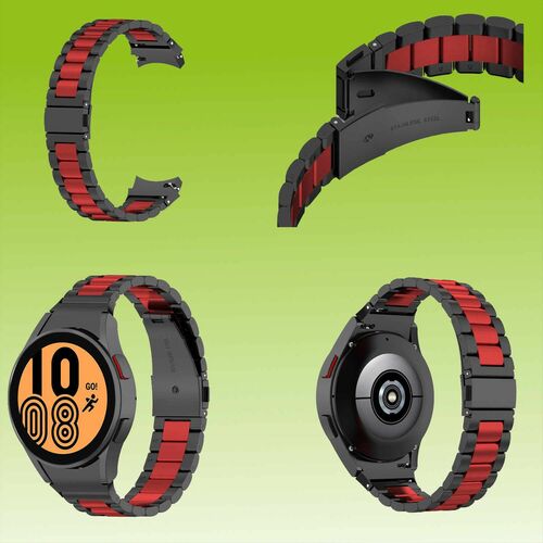 F�r Samsung Galaxy Watch FE 6 5 4 Normal Pro Classic Edelstahl Armband