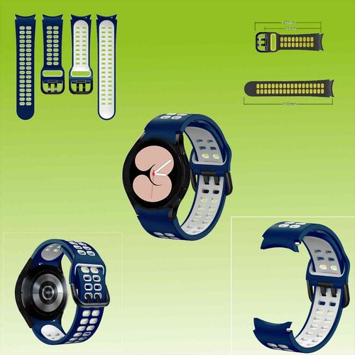 F�r Samsung Galaxy Watch FE 6 5 4 Normal Pro Classic Gr��en Silikon TPU Armband 