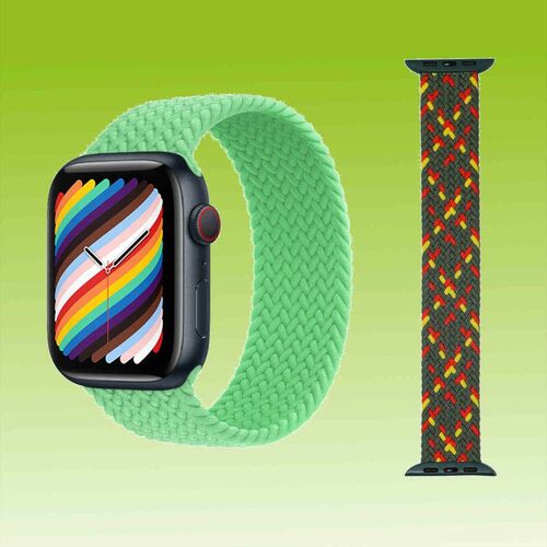 F�r Apple Watch Series 10 / 1 + 2 Ultra 9 8 7 6 5 4 3 2 1 SE Hochwertiges Nylon Ersatz Tausch Uhr Armband Zubeh�r Neu 