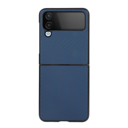 Samsung Galaxy Z Flip4 5G Carbon Kunststoff Silikon Cover Handy Tasche H�lle Etuis Blau