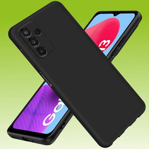 F�r Samsung Galaxy M13 4G / M23 5G Silikoncase TPU Schutz Schwarz Handy Tasche H�lle Cover Etui Zubeh�r Neu