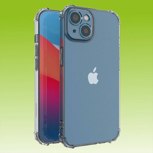 F�r Apple iPhone 14 Schock Silikon Case TPU Schutz Transparent Handy Tasche H�lle Cover Etui Zubeh�r