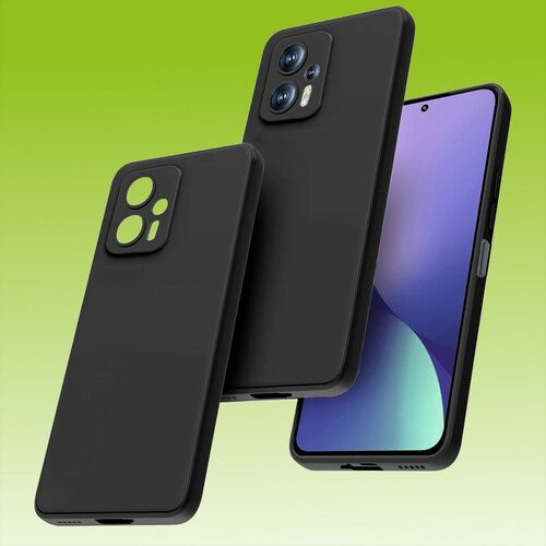 F�r Xiaomi Poco X4 GT 5G Silikoncase TPU Schutz Schwarz Handy Tasche H�lle Cover Etuis