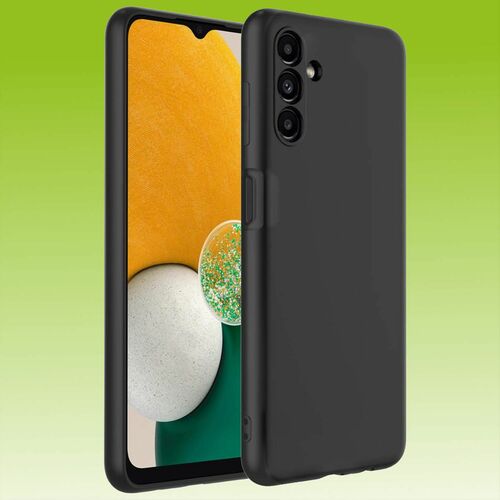 Fr Samsung Galaxy A13 5G / A04S Silikoncase TPU Schutz Schwarz Handy Tasche Hlle Cover Etui Zubehr Neu