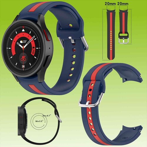 F�r Samsung Galaxy Watch FE 6 5 4 Normal Pro Classic Gr��en Kunststoff Armband 