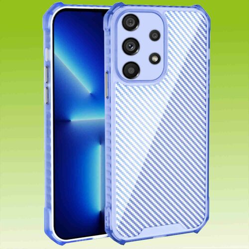 F�r Smartphones Carbon TPU Schock Design Silikon Handy Tasche Case H�lle Cover Etuis 