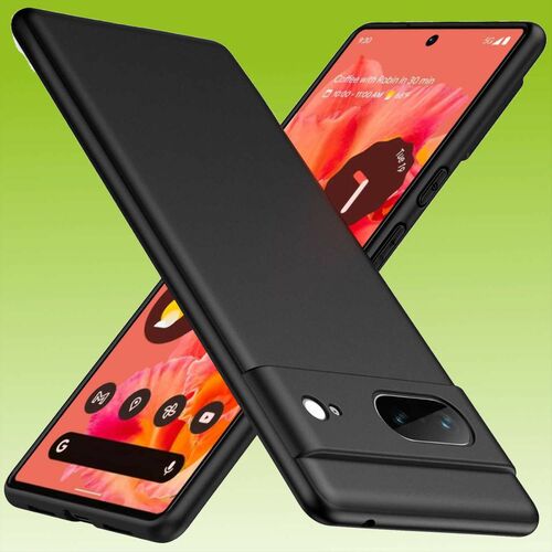 F�r Google Pixel 7 Silikoncase TPU Schutz Schwarz Handy Tasche H�lle Cover Etui Zubeh�r Neu