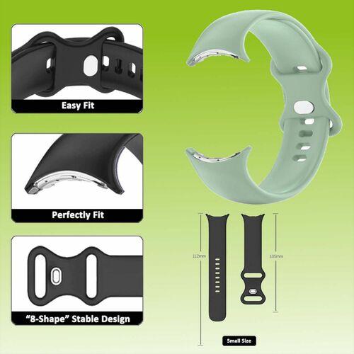 F�r Google Pixel Watch 3 / 2 / 1 Hochwertiges Kunststoff / Silikon Uhr Armband Zubeh�r Sport 