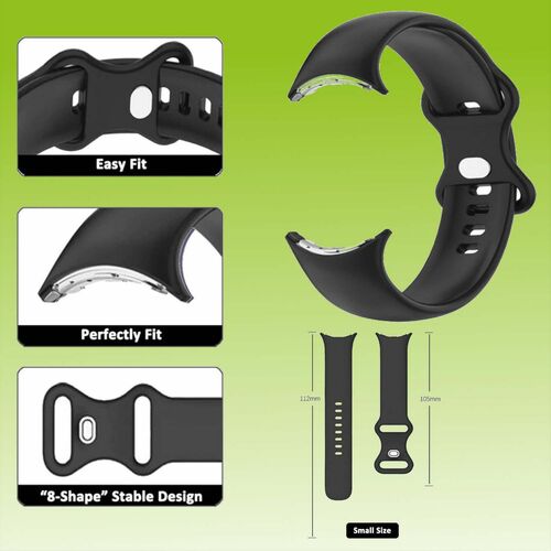 F�r Google Pixel Watch 3 / 2 / 1 Hochwertiges Kunststoff / Silikon Uhr Armband Zubeh�r Sport 