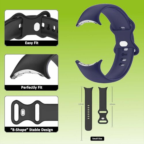 F�r Google Pixel Watch 3 / 2 / 1 Hochwertiges Kunststoff / Silikon Uhr Armband Zubeh�r Sport 