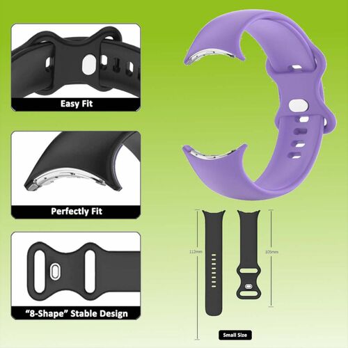 F�r Google Pixel Watch 3 / 2 / 1 Hochwertiges Kunststoff / Silikon Uhr Armband Zubeh�r Sport 