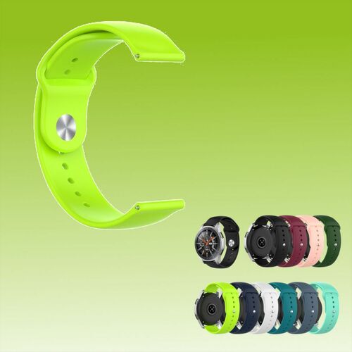 F�r HONOR Magic Watch 2 46mm Uhr Kunststoff / Silikon Armband Ersatz Arm Band Neon-Gr�n