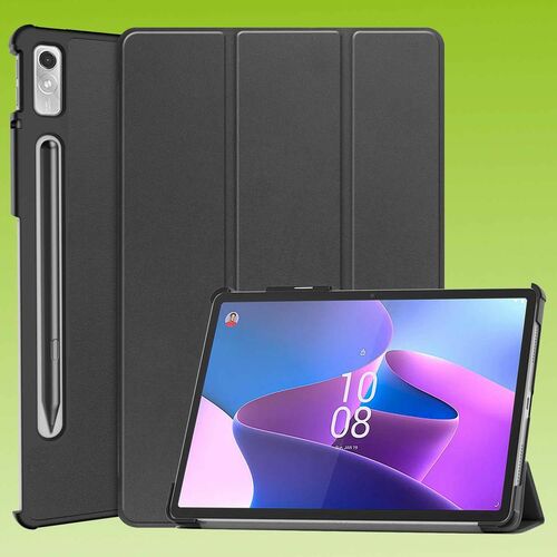 F�r Lenovo Tab P11 Pro 2. Gen 11.2 Zoll 3folt Wake UP Smart Cover Schwarz Tasche Etuis H�lle