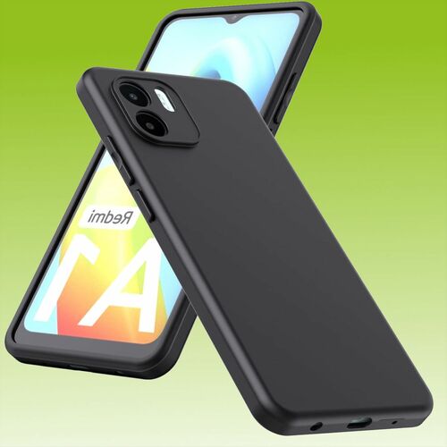 F�r Xiaomi Redmi A2 / A1 Silikoncase TPU Schutz Schwarz Handy Tasche H�lle Cover Etui Zubeh�r