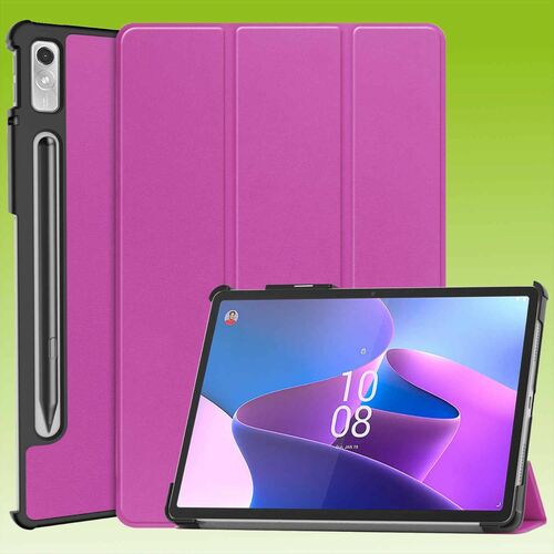 F�r Lenovo Tab P11 Pro 2. Gen 11.2 Zoll 3folt Wake UP Smart Cover Lila Tasche Etuis H�lle
