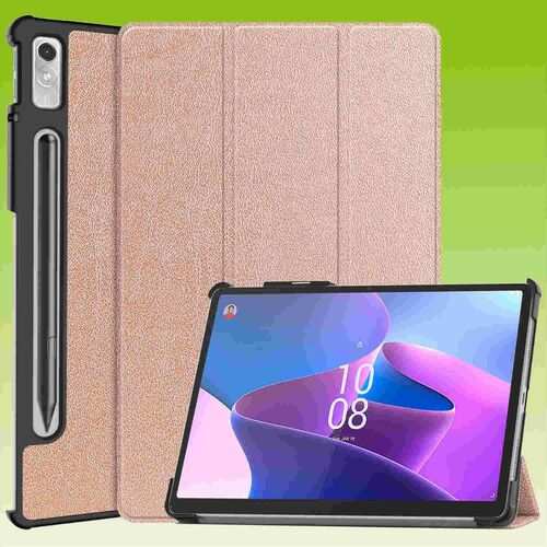 F�r Lenovo Tab P11 Pro 2. Gen 11.2 Zoll 3folt Wake UP Smart Cover Rose Gold Tasche Etuis H�lle