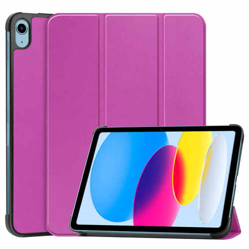F�r Apple iPad 11. Gen A16 2025 / 10.9 2022 3folt Wake UP Smart Cover Lila Tasche