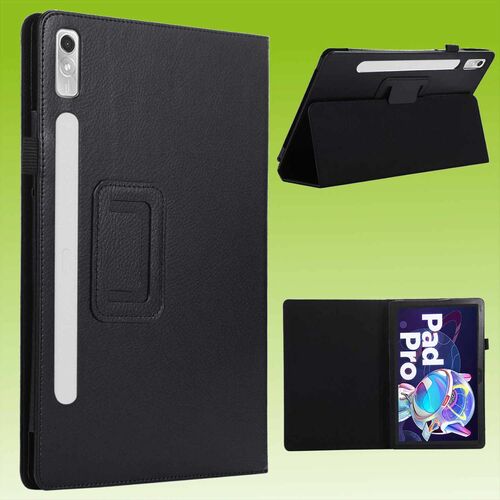 F�r Lenovo Tab P11 Pro 2. Gen 11.2 Zoll Schwarz Kunstleder H�lle Cover Tablet Tasche Case Etuis Neu