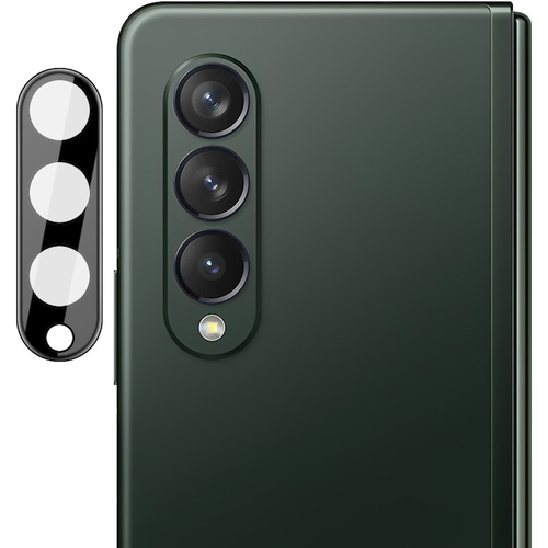 F�r Samsung Galaxy Z Fold4 5G 9H Back Kamera Schutz Hart Glas Cover Displayschutz Schwarz