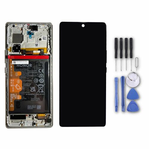 F�r Honor 70 0235ACMF Full LCD Display + Rahmen Midnight Black / Schwarz Ersatzteil Reparatur
