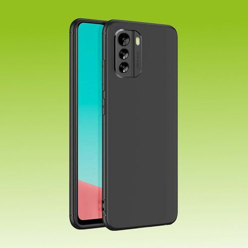 F�r Nokia G60 Silikoncase TPU Schutz Schwarz Handy Tasche H�lle Cover Etui Zubeh�r Neu