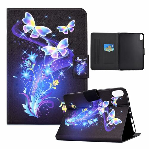 F�r Apple iPad 10.9 2022 10. Generation Motiv Muster Tablet Tasche Kunst-Leder H�lle Etuis Cover Schutz Case Zubeh�r 