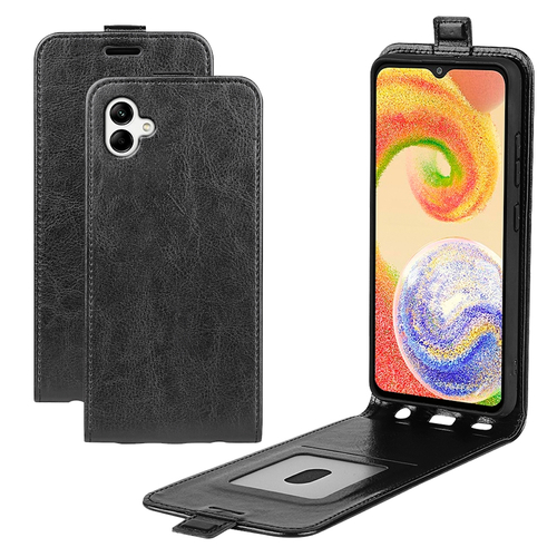 F�r Samsung Galaxy A04 Fliptasche Premium Schwarz H�lle Case Cover Schutz Zubeh�r Etui Neu