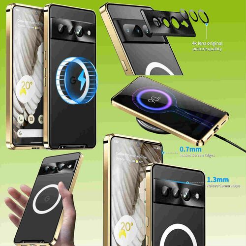 F�r verschiedene Handy Tasche Magnetische Magsafe Laden Metall Design H�lle 