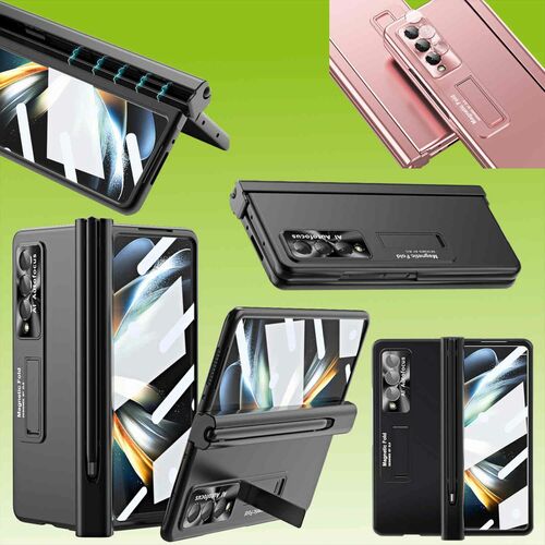 F�r Samsung Galaxy Z Fold 7 6 5 4 5G Magnetische Handy H�lle mit Stift + Slot 