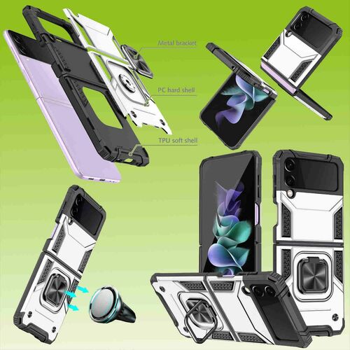 F�r Samsung Galaxy Z Flip / Fold 5G H�lle Armor Magnet Ring Cover Handy H�lle  