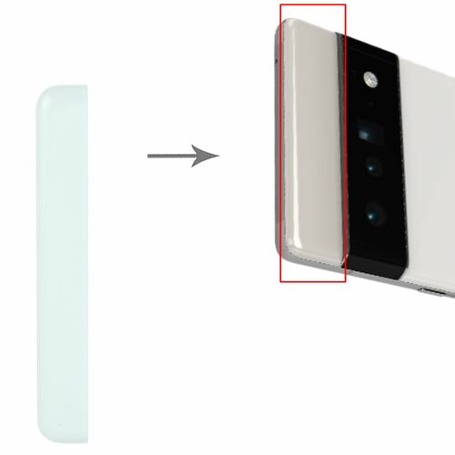 Google Front Upper Top Back Cover f�r Google Pixel 6A Gr�n Cover Ersatzteil