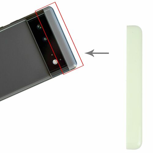Google Front Upper Top Back Cover f�r Google Pixel 6 Gr�n Cover Ersatzteil