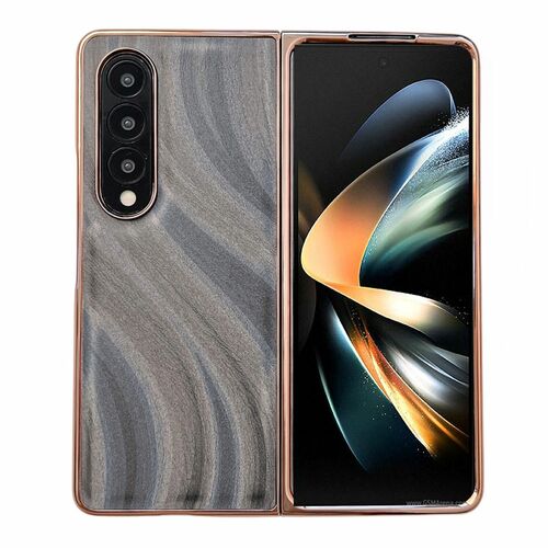 F�r Samsung Galaxy Z Fold4 5G Nano Galvanik Schutzh�lle Kunststoff Handy Tasche H�lle Etuis Grau