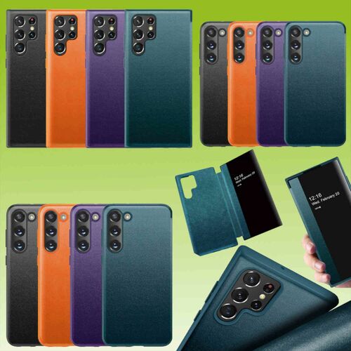 Fr Samsung View Mirror Smartcover Schutzhlle Cover Etui Handy Tasche Hlle Neu Case Wake UP Funktion