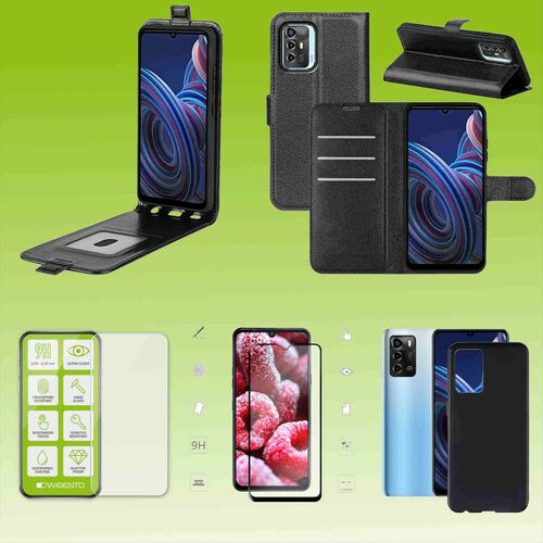 F�r ZTE Blade A72 5G Zubeh�r / Schutz Cover Handy Tasche Etuis TPU Case Schutz Hart Glas AUSWAHL