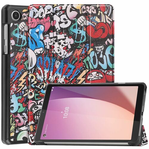 F�r Lenovo Tab M8 4th Gen / TB-300FU 3folt Wake UP Smart Cover Tablet Tasche Etuis H�lle Case Schutz Motiv 1