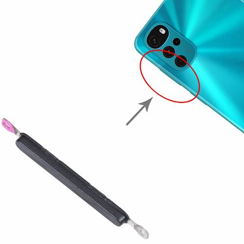 Volume Button Taste f�r Motorola Moto G22 Lautst�rke Ersatzteil Reparatur Zubeh�r Schwarz