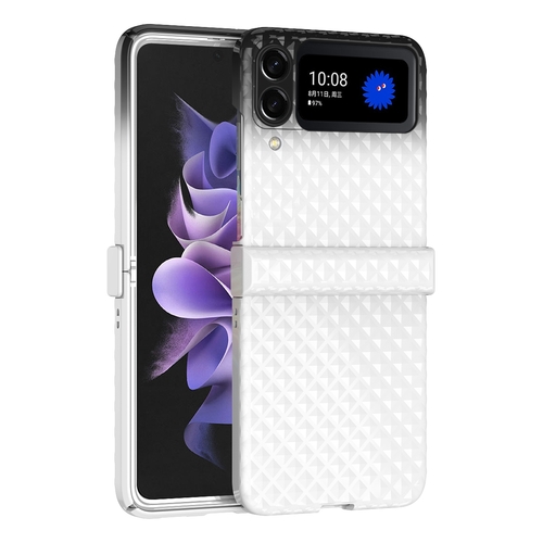 F�r Samsung Galaxy Z Flip4 Handytasche mit Regenbogenverlauf und Scharnier H�lle Etuis Cover Case Tasche Schutz Zubeh�r Silikon 