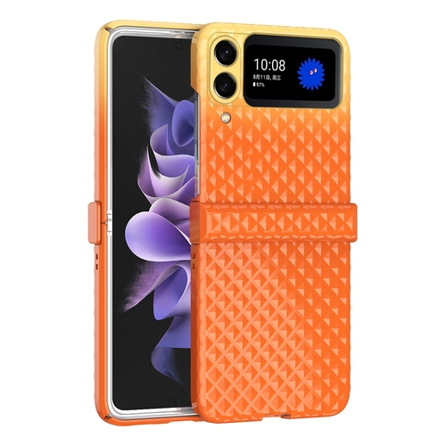 F�r Samsung Galaxy Z Flip4 Handytasche mit Regenbogenverlauf und Scharnier H�lle Etuis Cover Case Tasche Schutz Zubeh�r Silikon 