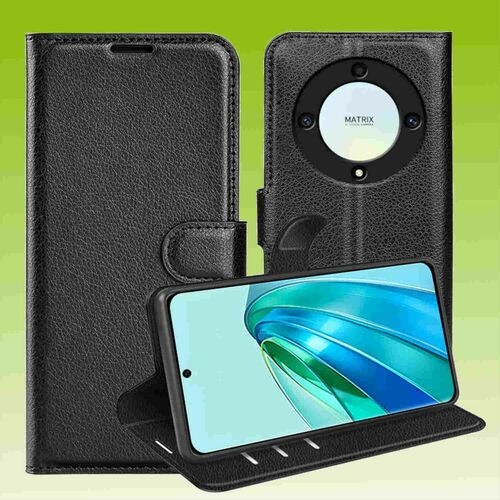 Für Honor Magic 5 Lite Handy Tasche Wallet Premium Schutz Hülle Case Cover  Etuis Neu Zubehör Schwarz