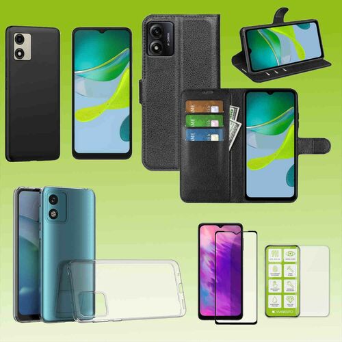F�r Motorola Moto E13 Zubeh�r / Schutz Cover Handy Tasche Etuis TPU Case Schutz AUSWAHL