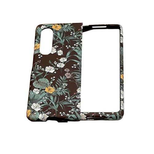F�r Samsung Galaxy Z Fold4 Frosted Blumenmuster-Schutzh�lle Gardenie Schutz Cover Handy Tasche