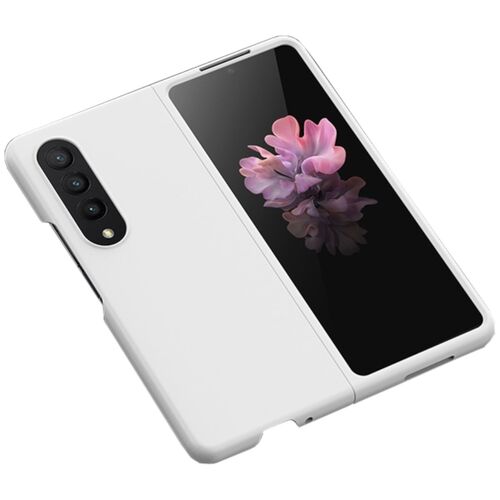 F�r Samsung Galaxy Z Fold4 Silikoncase TPU Skin Feel Schutzh�lle Wei� Schutz Case Cover Etui Handy Tasche