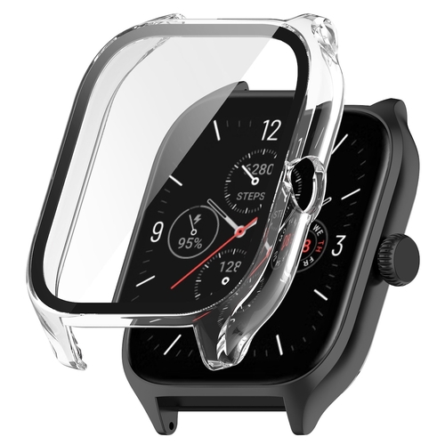 Fr Amazfit GTS 4 Shockproof Hochwertiges Silikon Design Uhr Gehuse Schutz Case Hlle Transparent