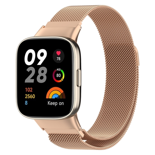 Milanese Loop Armband mit Magnetverschluss f�r Xiaomi Redmi Watch 3 Ersatz Armband Smart Uhr Magnetverschluss