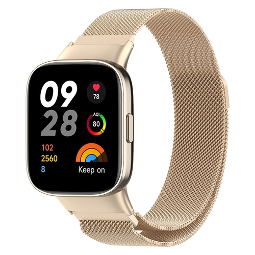 Milanese Loop Armband mit Magnetverschluss f�r Xiaomi Redmi Watch 3 Ersatz Armband Smart Uhr Magnetverschluss