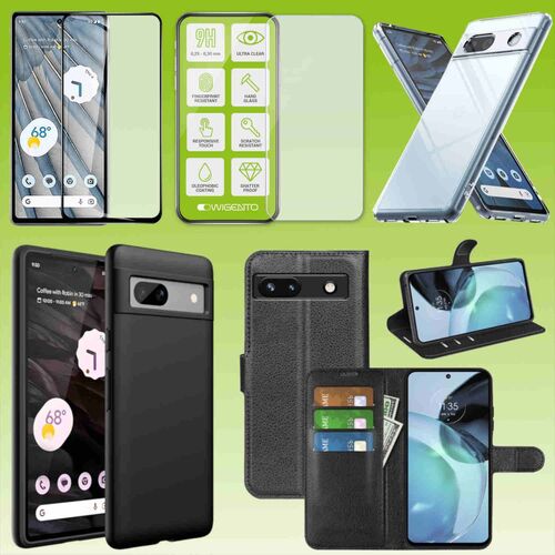 F�r Google Pixel 7A Zubeh�r / Schutz Cover Handy Tasche Etuis TPU Case Schutz AUSWAHL