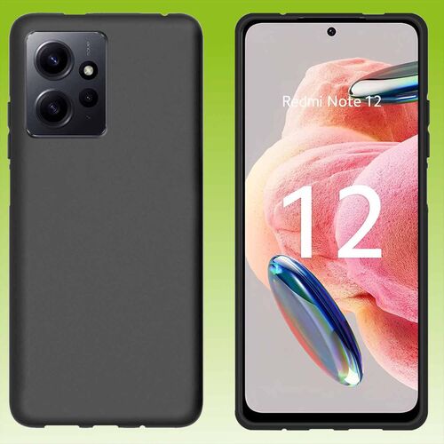 F�r Xiaomi Redmi Note 12 4G Zubeh�r / Schutz Cover Handy Tasche Etuis TPU Case Schutz AUSWAHL 